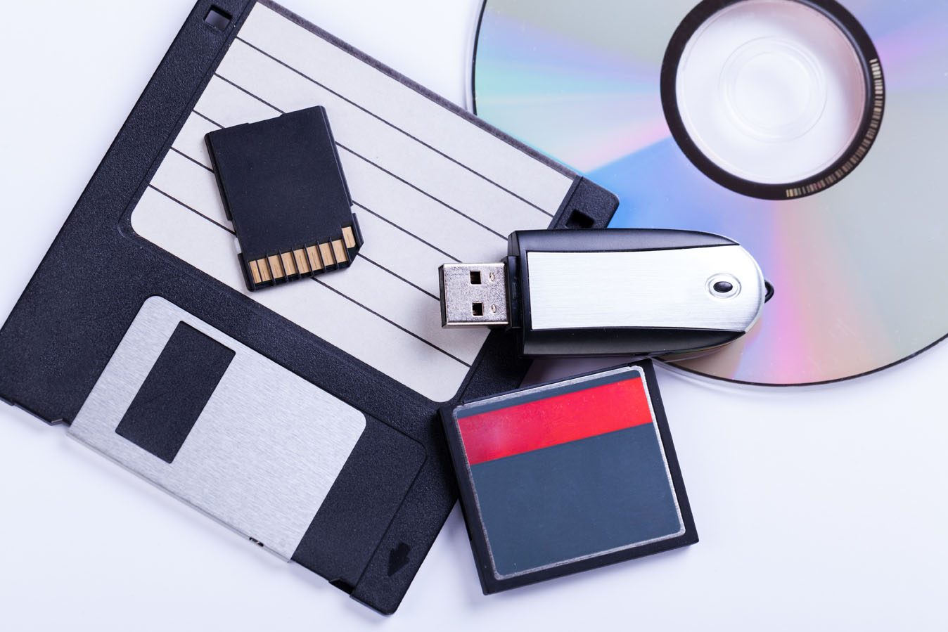 Selection of different computer storage devices